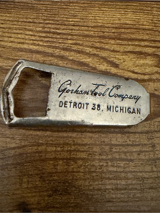 Vaughan Chicago Other - Vintage Gorham Tool Company Detroit MI Advertising Bottle Opener Industrial